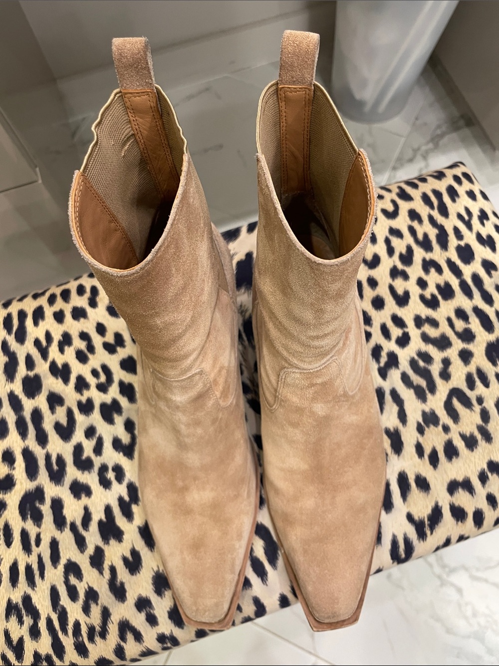 Western style Sigerson Morrison booties suede - Picture 2 of 5